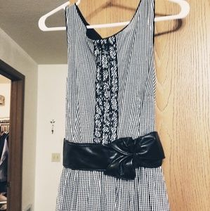 Maurice's gingham fit and flare dress